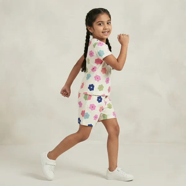 AURA_MODA_CUTE_PRINTED_GIRLS_T-SHIRT_&_SHORTS_SET_SUMMER_COMFORT_COLLECTION