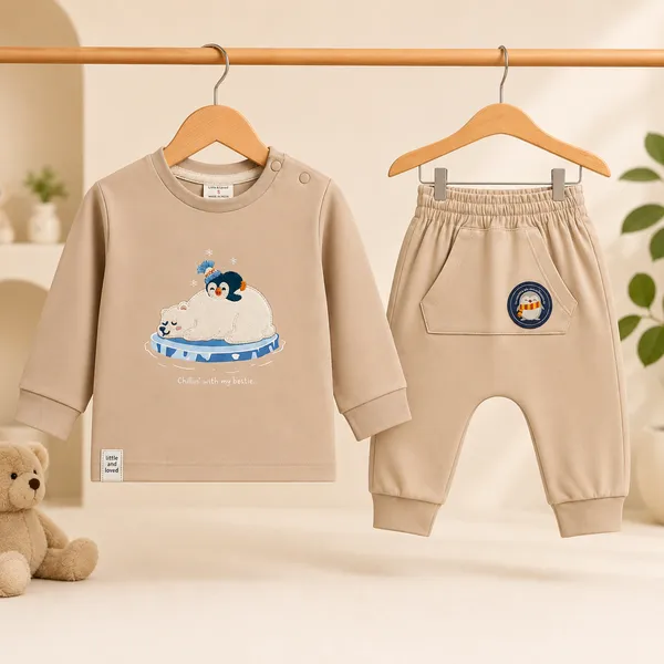 Ollypop_Baby_Cotton_Full_Sleeve_T-Shirt_&_Jogger_Co-Ord_Set_|_Polar_Bear_&_Penguin_Print