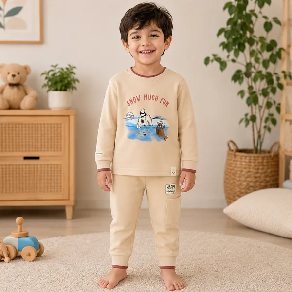 Ollypop_Baby_Cotton_Full_Sleeve_T-Shirt_&_Jogger_Co-Ord_Set_|_Snow_Much_Fun_Polar_Bear_Print