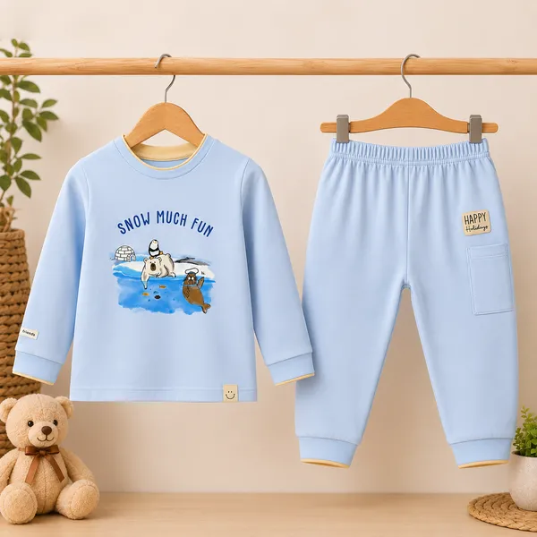 Ollypop_Baby_Cotton_Full_Sleeve_T-Shirt_&_Jogger_Co-Ord_Set_|_Snow_Much_Fun_Polar_Bear_Print