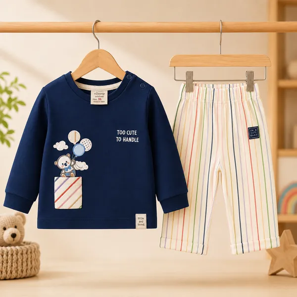 Ollypop_Baby_Cotton_Full_Sleeve_T-Shirt_&_Striped_Pant_Co-Ord_Set_|_Bear_Pocket_Appliqu