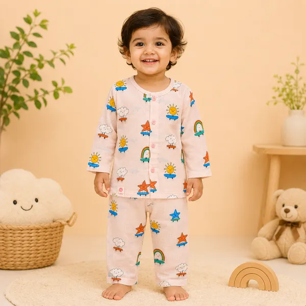 Ollypop_Unisex_Baby_Cotton_Full_Sleeve_Night_Suit_Set_|_Soft_Printed_Top_&_Elastic_Waist_Pajama_Co-Ord_Set_for_Boys_&_Girls
