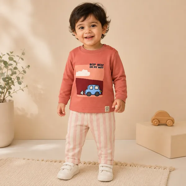 Ollypop_Unisex_Baby_Full_Sleeve_Cotton_T-Shirt_&_Striped_Pants_Co-Ord_Set_|_Soft_&_Comfortable_Outfit_for_Boys_&_Girls