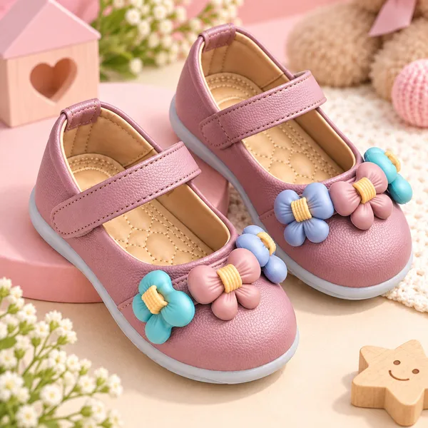 PINK_MULTI_FLOWER_GIRLS_PARTY_SHOES