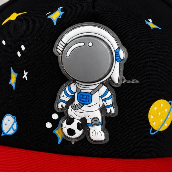 Kids_Space_Master_Astronaut_Baseball_Cap_for_Boys_&_Girls_|_Adjustable_Cotton_Summer_Sun_Cap_|_Red