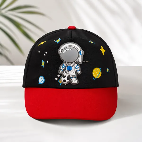 Kids_Space_Master_Astronaut_Baseball_Cap_for_Boys_&_Girls_|_Adjustable_Cotton_Summer_Sun_Cap_|_Red