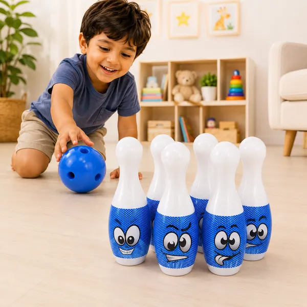 Kids_Mini_Bowling_Game_Set_|_6_Pins_&_2_Balls_Indoor_Bowling_Toy_|_Red_&_White