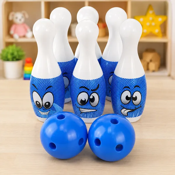 Kids_Mini_Bowling_Game_Set_|_6_Pins_&_2_Balls_Indoor_Bowling_Toy_|_Red_&_White