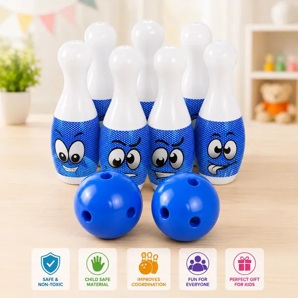 Kids_Mini_Bowling_Game_Set_|_6_Pins_&_2_Balls_Indoor_Bowling_Toy_|_Red_&_White
