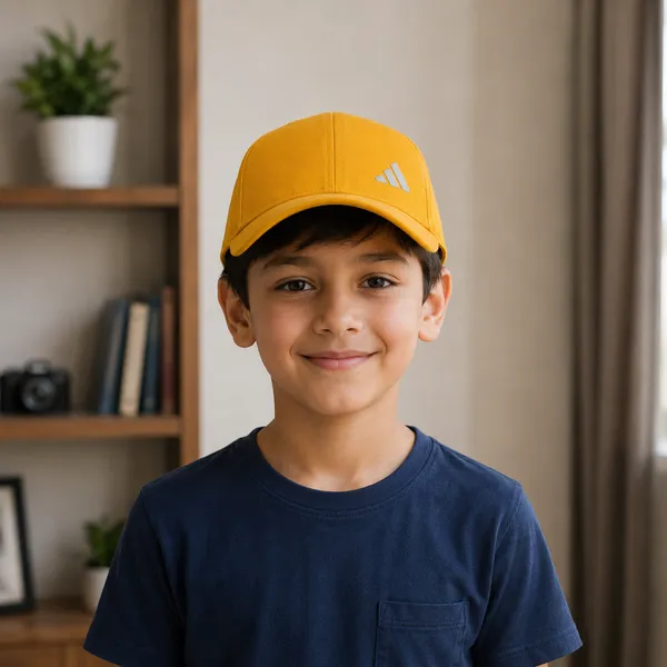 Kids_Cotton_Baseball_Cap_withAdidas_Front_Logo_|_Adjustable_Curved_Brim_Cap_|_Yellow