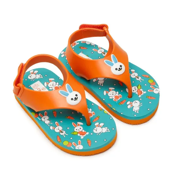 Premium_Bunny_Jellies_Flip-flops_for_Kids_-_Orange_(Unisex)