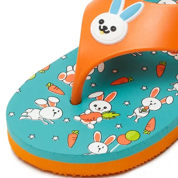 Premium_Bunny_Jellies_Flip-flops_for_Kids_-_Orange_(Unisex)