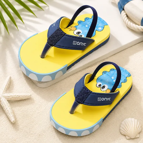 Premium_Dino_V-Shape_Flip-flops_With_Adjustable_BackSupport_-_Yellow_(Unisex)