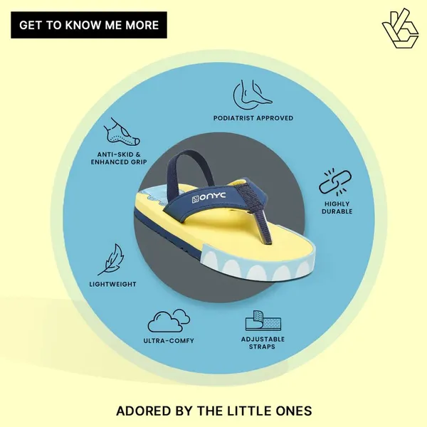 Premium_Dino_V-Shape_Flip-flops_With_Adjustable_BackSupport_-_Yellow_(Unisex)