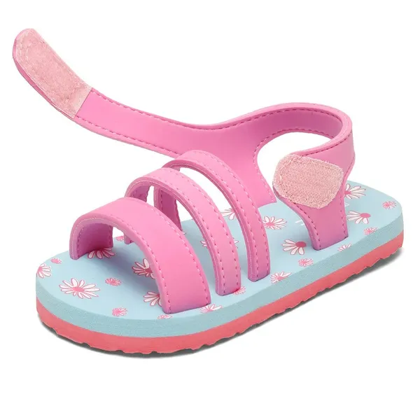 Premium_Floral_Sandals_-_Sky_Blue_&_Pink_(Girls)