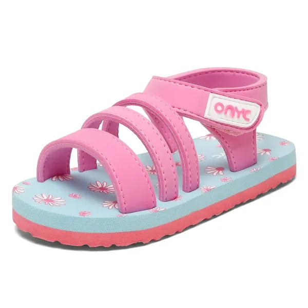Premium_Floral_Sandals_-_Sky_Blue_&_Pink_(Girls)