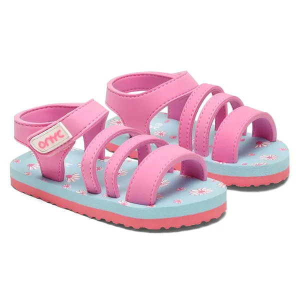 Premium_Floral_Sandals_-_Sky_Blue_&_Pink_(Girls)