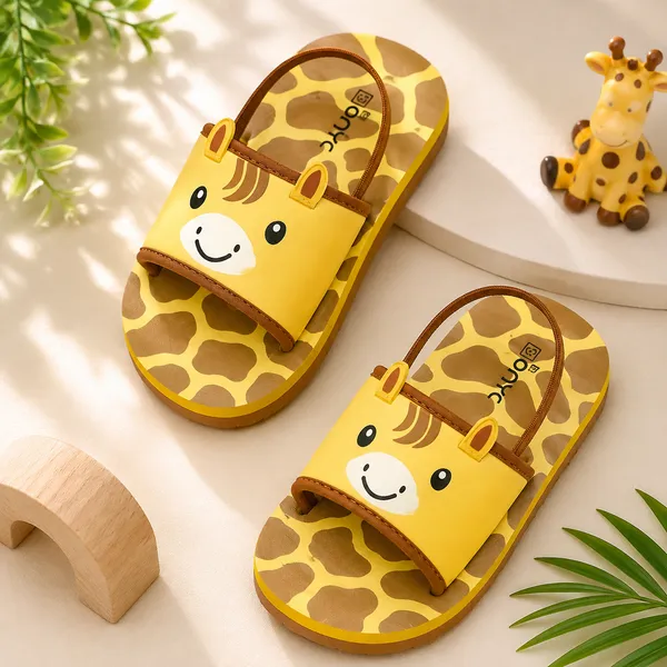 Premium_Giraffe_Artistic_Sliders_-_Yellow_(Unisex)