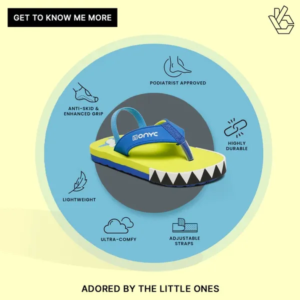 Premium_Shark_Flip-flops_With_Adjustable_BackSupport_-_Neon_Green_(Unisex)