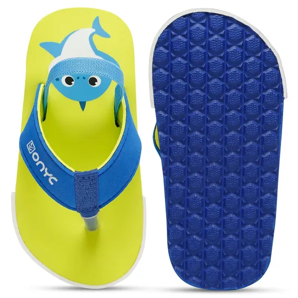 Premium_Shark_Flip-flops_With_Adjustable_BackSupport_-_Neon_Green_(Unisex)