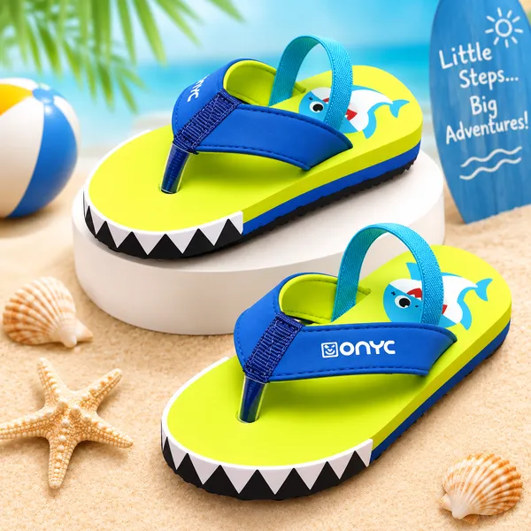 Premium_Shark_Flip-flops_With_Adjustable_BackSupport_-_Neon_Green_(Unisex)