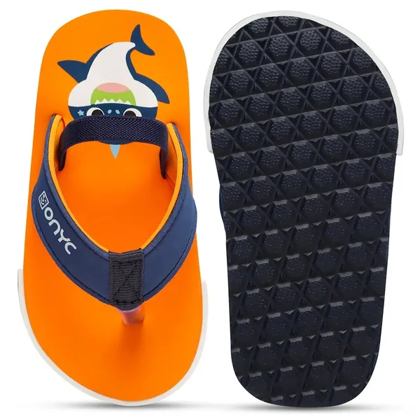 Premium_Shark_Flip-flops_With_Adjustable_BackSupport_-_Orange_(Unisex)