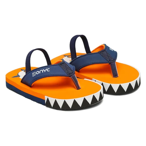 Premium_Shark_Flip-flops_With_Adjustable_BackSupport_-_Orange_(Unisex)