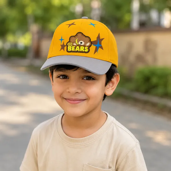 Kids_We_Bears_Cartoon_Cotton_Baseball_Cap_for_Boys_&_Girls_|_Soft_Summer_Sun_Cap_|_Grey