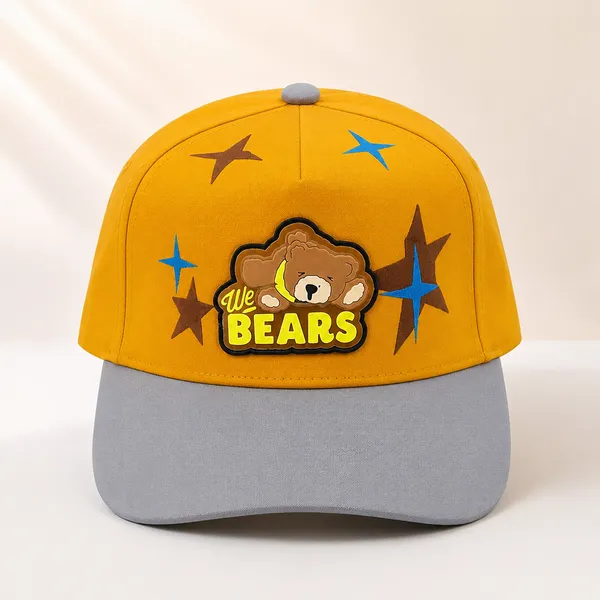 Kids_We_Bears_Cartoon_Cotton_Baseball_Cap_for_Boys_&_Girls_|_Soft_Summer_Sun_Cap_|_Grey
