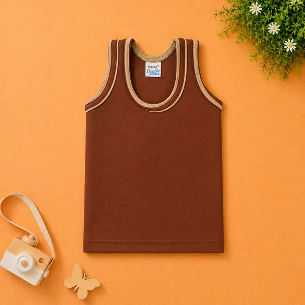 BABA_DOUBLE_FOLD_KIDS_SLEEVELESS_COTTON_VEST_/_BANYAN_MULTICOLOR_PACK_-_PACK_OF_5