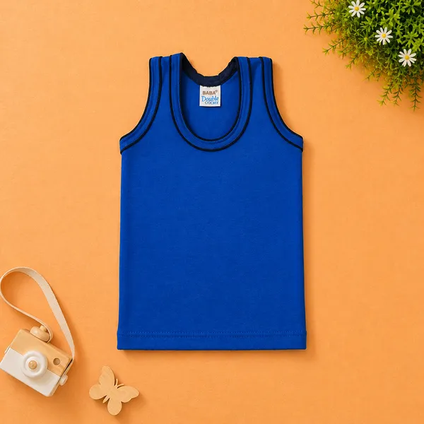 BABA_DOUBLE_FOLD_KIDS_SLEEVELESS_COTTON_VEST_/_BANYAN_MULTICOLOR_PACK_-_PACK_OF_5