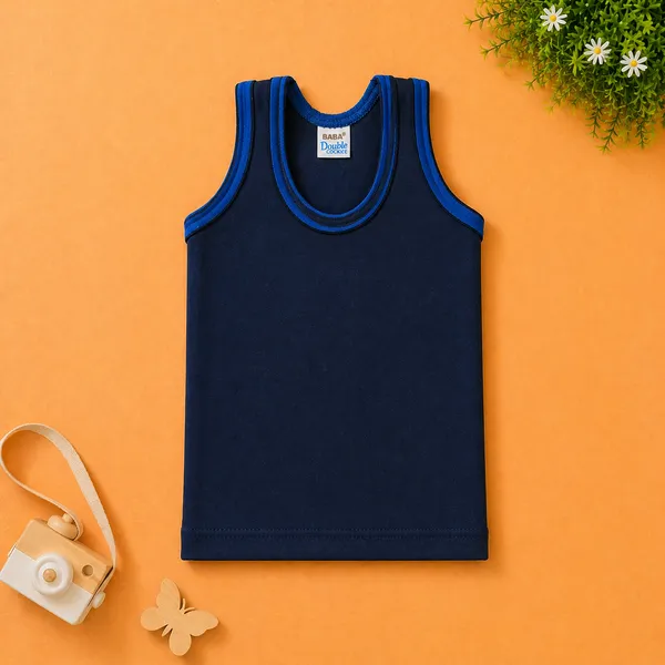 BABA_DOUBLE_FOLD_KIDS_SLEEVELESS_COTTON_VEST_/_BANYAN_MULTICOLOR_PACK_-_PACK_OF_5