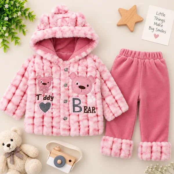 Roseglam_Kids_Fur_Hooded_Winter_Set