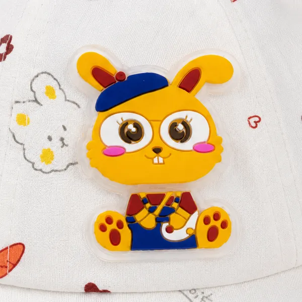 Kids_Rabbit_Ear_Cartoon_Bucket_Hat_for_Boys_&_Girls_|_Soft_Cotton_Sun_Hat_|_Yellow