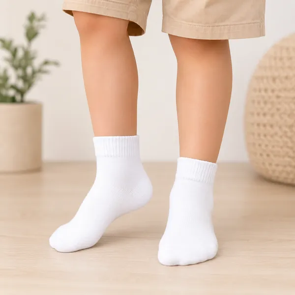 Kids_White_Cotton_Ankle_Length_Socks_|_Soft_&_Stretchable_Daily_Wear