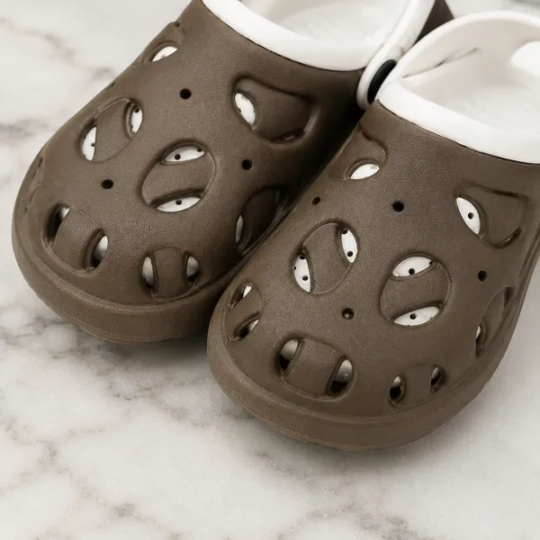 Kids_Lightweight_EVA_Garden_Clogs_|_Breathable_Anti-Slip_Slip-On_Sandals_with_Adjustable_Back_Strap_|_Soft_Cushioned_Casual_Clogs_for_Boys_&_Girls_|_Brown_&_White