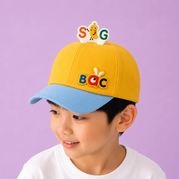 Cute_Cartoon_Alphabet_Kids_Cap_Stylish_Casual_Baseball_Hat