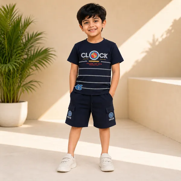 Dolphin_Boys_Printed_T-Shirt_&_Cargo_Shorts_Co-Ord_Set_|_Stylish_Casual_Wear_Outfit_Set