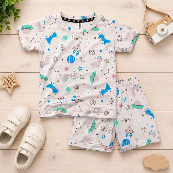 DOLPHIN_CUTE_CARTOON_PRINTED_KIDS_CO-ORD_SET_(T-SHIRT_&_SHORTS_COMBO)_FUN_SUMMER_COLLECTION