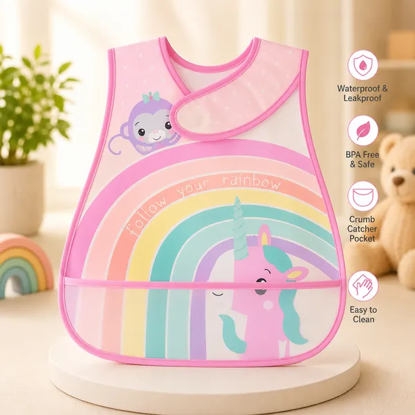 Waterproof_Unicorn_Baby_Feeding_Bib_with_Crumb_Catcher_Pocket_-_Reusable_BPA-Free_Mealtime_Bib_for_Babies_&_Toddlers