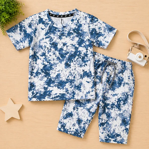 DOLPHIN_TRENDY_PRINTED_KIDS_T-SHIRT_&_CAPRI_(3/4TH)_SET_ABSTRACT_SUMMER_COLLECTION