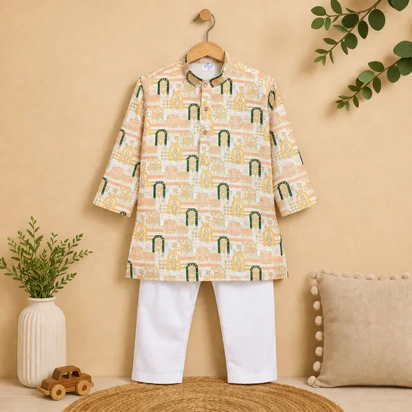 BINANI_KIDS_PREMIUM_PRINTED_ETHNIC_KURTA_PAJAMA_SET
