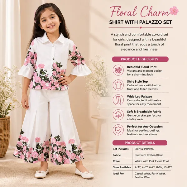 Girls_Floral_Print_Shirt_&_Flared_Plazo_Co-Ord_Set
