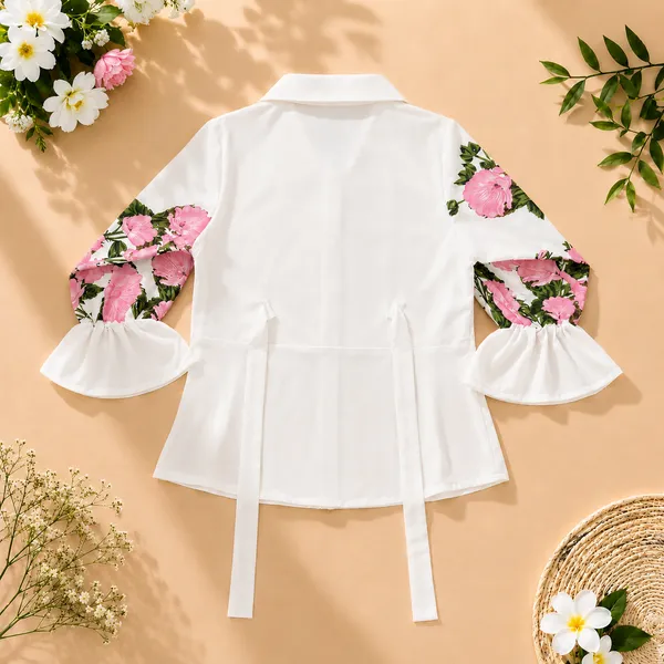 Girls_Floral_Print_Shirt_&_Flared_Plazo_Co-Ord_Set