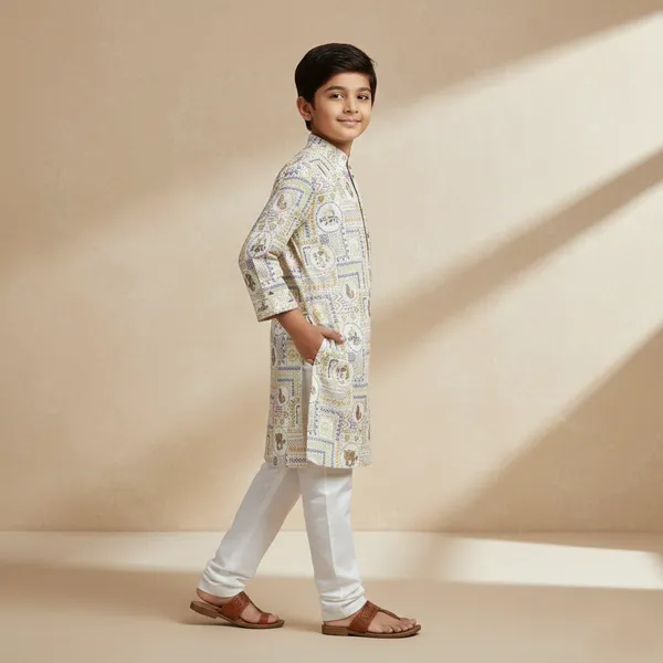 BINANI_KIDS_PREMIUM_PRINTED_ETHNIC_KURTA_PAJAMA_SET