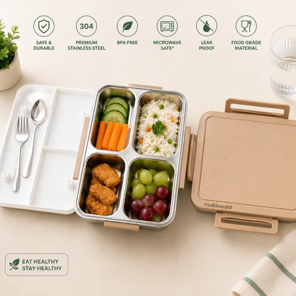4_Compartment_Stainless_Steel_Kids_Lunch_Box_with_Spoon_&_Fork
