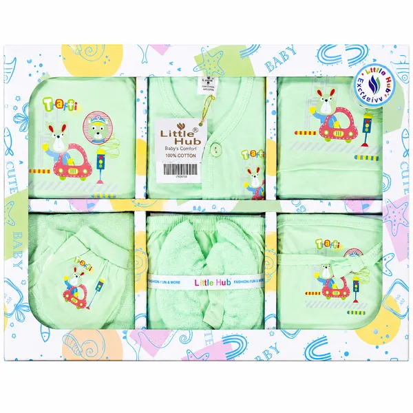 Little_Hub_8_Piece_Newborn_Baby_Gift_Set_Combo_100%_Cotton_Baby_Essentials_Kit_(Assorted_Prints,_0-6_Months)