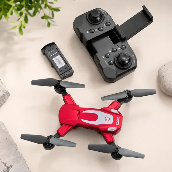 Red_Foldable_Remote_Control_Drone_with_LED_Lights_|_4-Channel_Quadcopter_for_Kids_&_Beginners