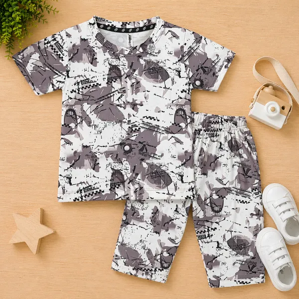 DOLPHIN_TRENDY_PRINTED_KIDS_T-SHIRT_&_CAPRI_(3/4TH)_SET_ABSTRACT_SUMMER_COLLECTION