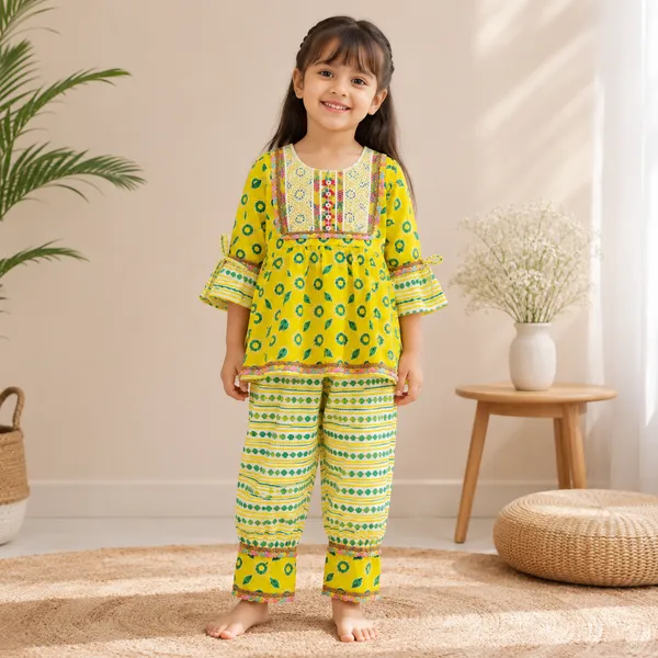 Girls_Printed_Afghani_Kurti_&_Pant_Set_|_Soft_&_Comfortable_Cotton_Ethnic_Wear_Suit_for_Girls_|_Casual,_Festive_&_Traditional_Wear_Outfit
